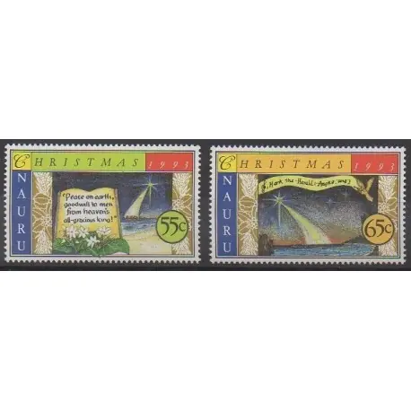 Nauru - 1993 - No 386/387 - Noël Nouvelle Collection