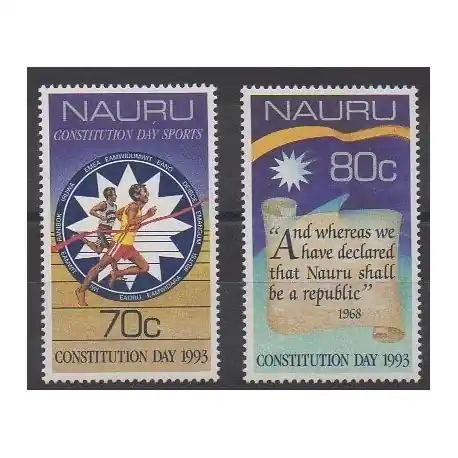 Nauru - 1993 - No 384/385 - Histoire Meilleur Choix