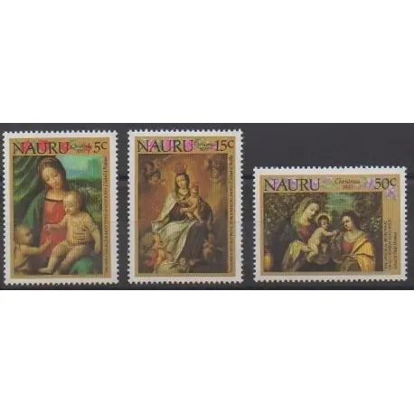 Offre Exclusive Nauru - 1983 - No 275/277 - Peinture - Noël