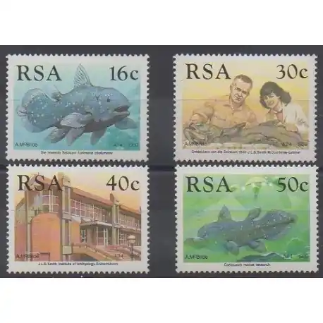 Afrique du Sud - 1989 - No 683/686 - Vie marine Prix Choc