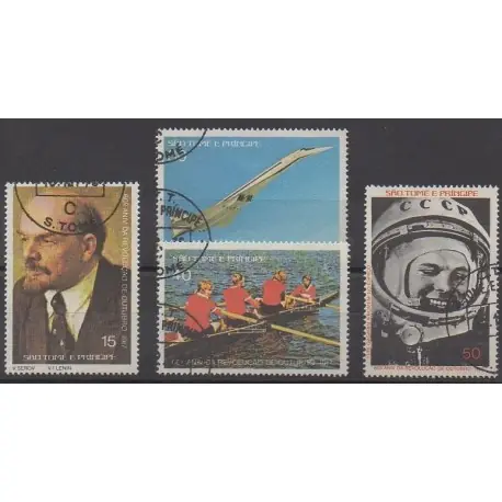 Prix Réduit Saint-Thomas et Prince - 1977 - No 467/468 - Oblitérés