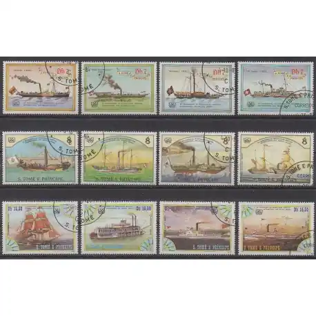 Bon Marché Saint-Thomas et Prince - 1984 - No 802/813 - Navigation - Oblitérés