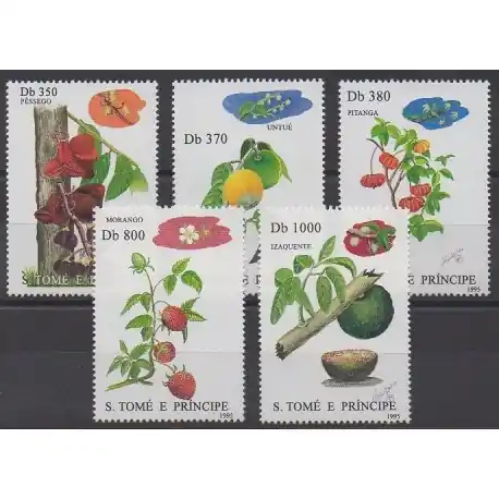 Nouveauté Saint-Thomas et Prince - 1995 - No 1254/1258 - Fruits ou légumes