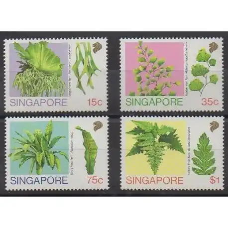 Prix Choc Singapour - 1990 - No 594/597 - Flore