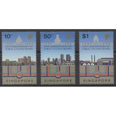 Original Singapour - 1988 - No 536/538