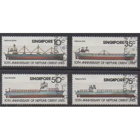 Acheter En Ligne Singapour - 1978 - No 306/309 - Navigation - Oblitérés