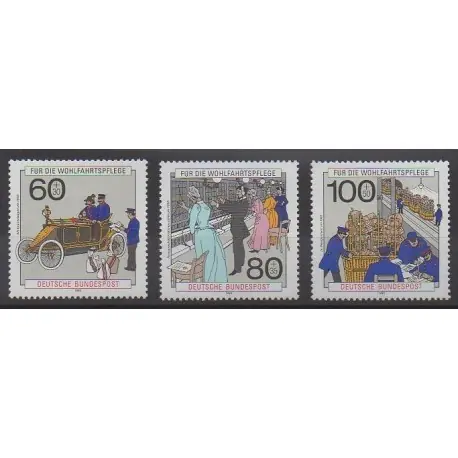 Allemagne occidentale (RFA) - 1990 - No 1306/1308 - Service postal - Télécom Remise
