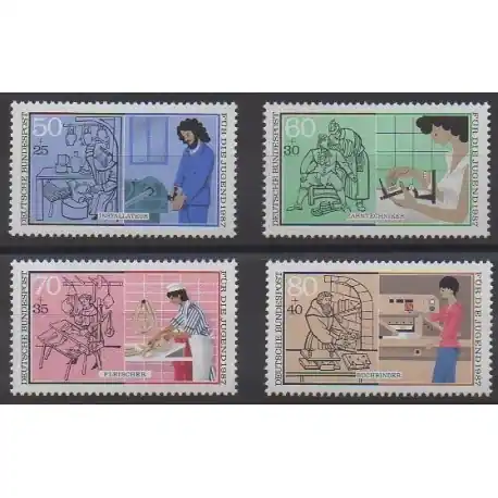 Premium Allemagne occidentale (RFA) - 1987 - No 1147/1150 - Artisanat ou métiers