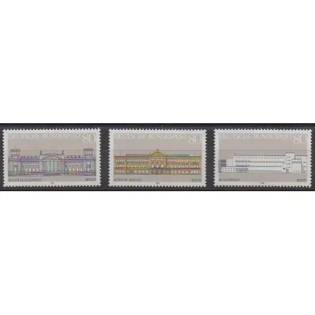 Allemagne occidentale (RFA) - 1986 - No 1119/1121 - Monuments Satisfait Ou Remboursé