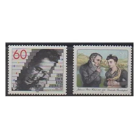 Allemagne occidentale (RFA) - 1985 - No 1078/1079 - Célébrités Bon Plan