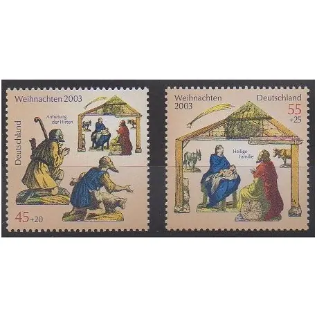 Allemagne - 2003 - No 2198/2199 - Noël En Vogue