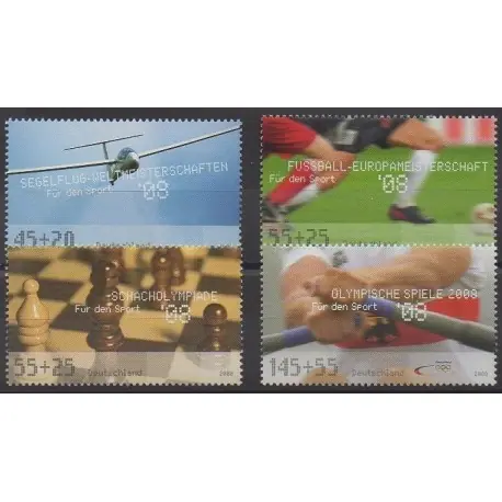 Allemagne - 2008 - No 2474/2477 - Sports divers Top Qualité
