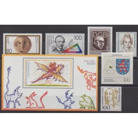 Allemagne - 1994 - No 1582/1588 Expédié Aujourd’hui