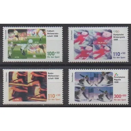 Allemagne - 1998 - No 1800/1803 - Sports divers Petit Prix