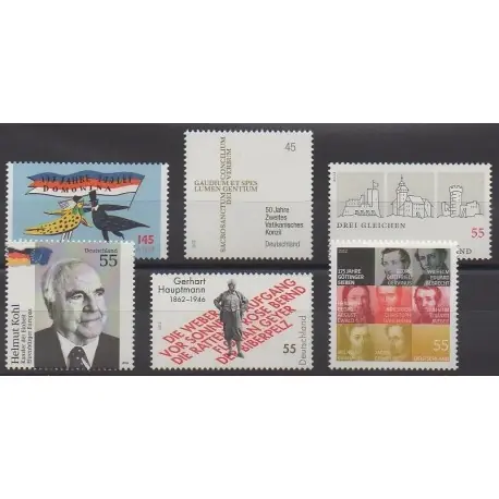 Allemagne - 2012 - No 2782/2787 Garantie Incluse