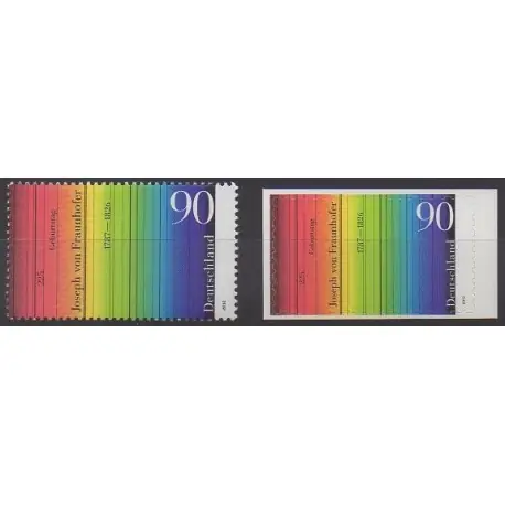 Certifié Allemagne - 2012 - No 2731 et 2759 - Sciences et Techniques