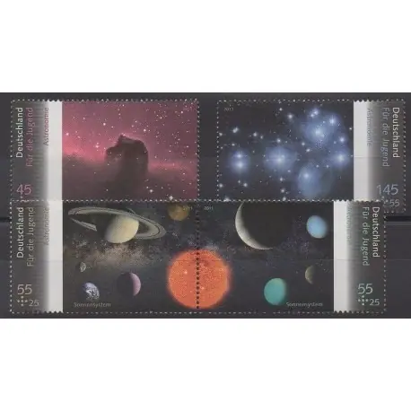 Livraison Mondiale Allemagne - 2011 - No 2708/2711 - Astronomie