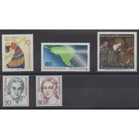 Nouvel Arrivage Allemagne occidentale (RFA) - 1986 - No 1133/1137