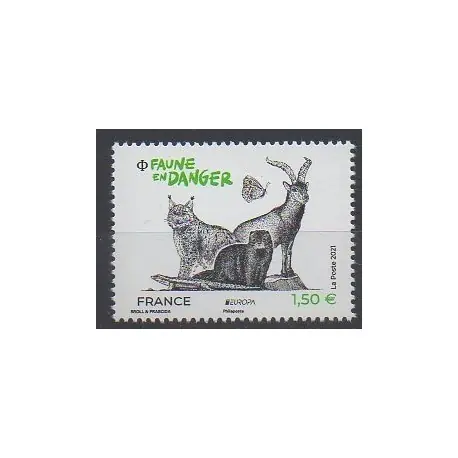 Usine Directe France - Poste - 2021 - No 5489 - Espèces menacées - WWF - Europa