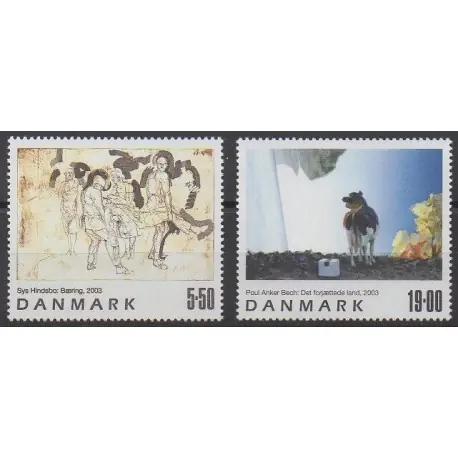 Premium Danemark - 2003 - No 1351/1352 - Peinture
