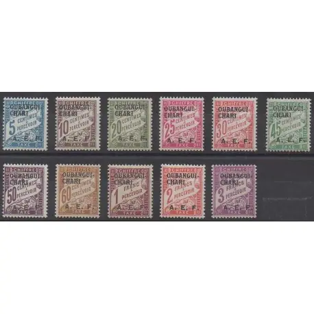 Livraison Mondiale Oubangui - 1928 - No T1/T11