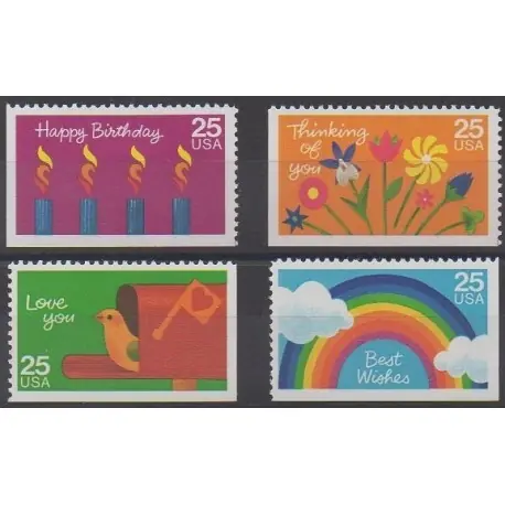 Marque États-Unis - 1988 - No 1841/1844