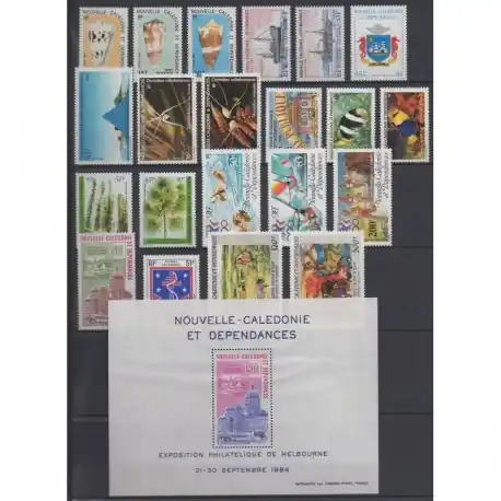 Nouvelle-Calédonie - Année complète - 1984 - No 481/490 - PA236/PA246 - BF6 Authentique