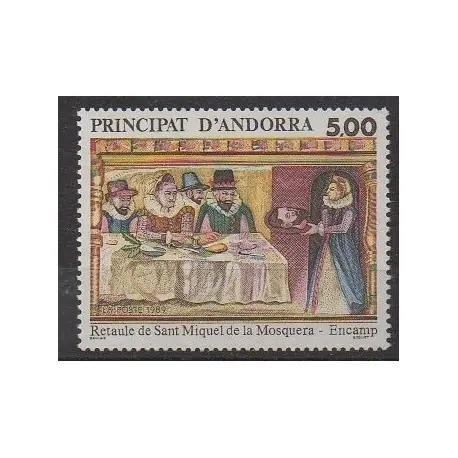 Andorre - 1989 - No 384 - Art - Religion Livraison Mondiale