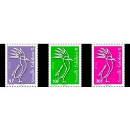 Timbre de collection Nouvelle-Caledonie - 1328 à 1330 Artisanat