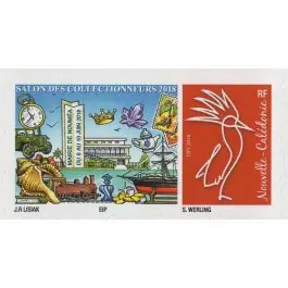 Offre Spéciale Timbre de collection Nouvelle-Caledonie - 1336 Autoadhsif "Salon des Collectionneurs Noumea - Cagou Rouge"