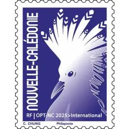 Exclusif Timbre de collection Nouvelle-Caledonie - 1480 - Cagou tarif international - Gomm