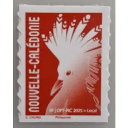 Timbre de collection Nouvelle-Caledonie - 1481 - Cagou tarif local - Autoadhsif Offre Limitée
