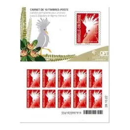 Achetez Aujourd’hui Timbre de collection Nouvelle-Caledonie - Carnet 1435 - Cagou Rouge Chung 2022