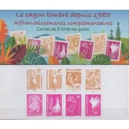 Timbre de collection Nouvelle-Caledonie - Carnet 1437 - Cagou d’hier et d’aujourd’hui 2023 Dernier Modèle