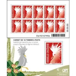 Timbre de collection Nouvelle-Caledonie - Carnet 1481 - Cagou Rouge Chung 2025 - Autoadhsif Prix Promo