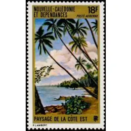 Timbre de collection Nouvelle-Caledonie - Poste Arienne 136 Paiement Sécurisé