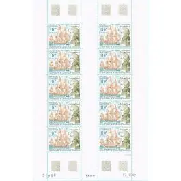 Certifié Timbre de collection Nouvelle-Caledonie - Poste Arienne 289 - Feuille