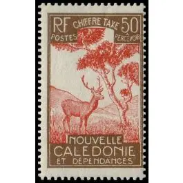 Timbre de collection Nouvelle-Caledonie - Taxe 34 Original