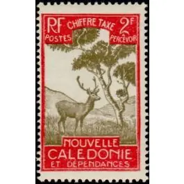 Timbre de collection Nouvelle-Caledonie - Taxe 37 En Vogue