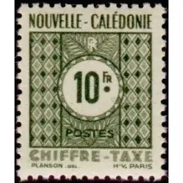 Timbre de collection Nouvelle-Caledonie - Taxe 47 Nouveauté