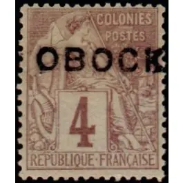 Timbre de collection Obock - 12 Achetez Aujourd’hui