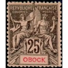 Timbre de collection Obock - 39 Pas Cher