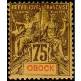 Timbre de collection Obock - 43 Offre Limitée