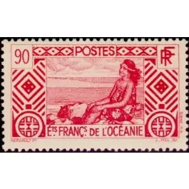 Timbre de collection Oceanie - 106 Artisanat