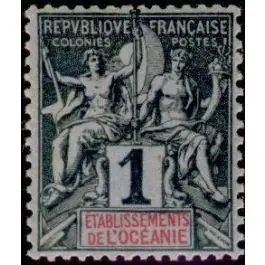 Dernier Modèle Timbre de collection Oceanie - 001