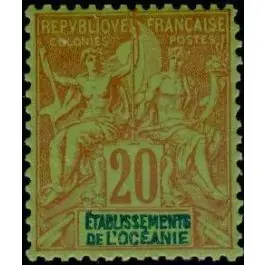 Haute Qualité Timbre de collection Oceanie - 007