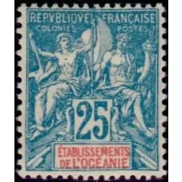 Premium Timbre de collection Oceanie - 017