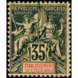 Original Timbre de collection Oceanie - 018