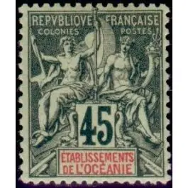 Populaire Timbre de collection Oceanie - 019