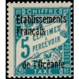 Timbre de collection Oceanie - Taxe 01 Certifié